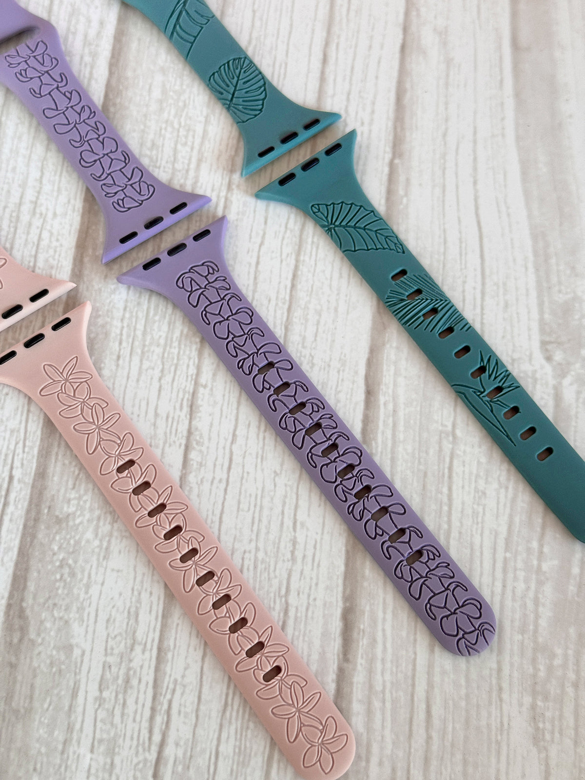 SLIM Size Engraved Apple Watch Compatible  Band - 38/40/41mm (42mm Series 10 & 11) & 49/46/45/44mm (42mm Series 1-3)